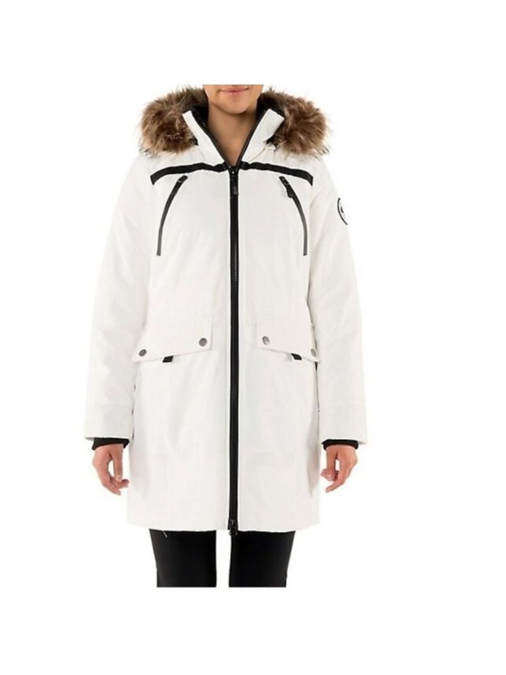 Arctic Expedition Hybradown Quilted Faux Fur-Trim